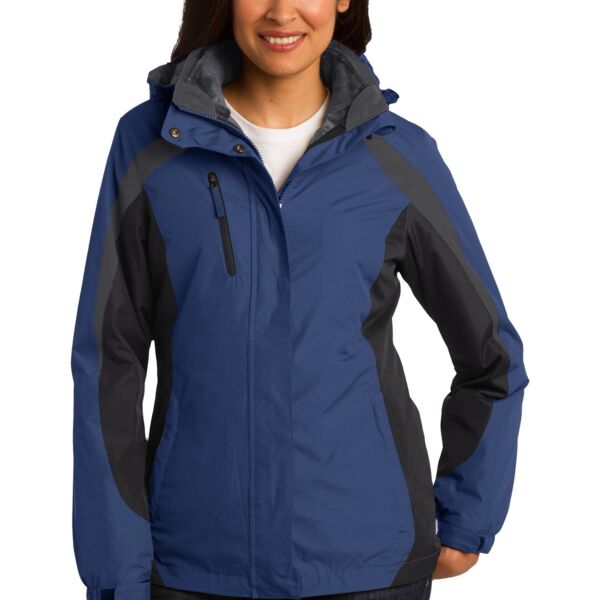 Ladies Colorblock 3 in 1 Jacket Thumbnail