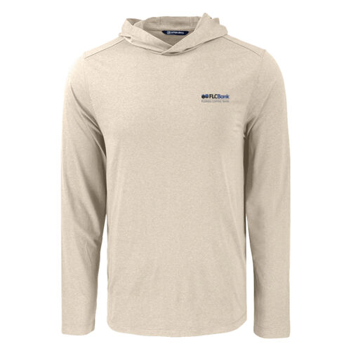  Embroidered - Cutter & Buck Coastline Epic Comfort Eco Recycled Mens Hooded Shirt Thumbnail